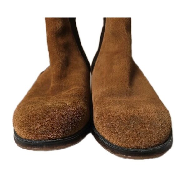 Aldo Chelsea Boots Men\'s Size 9 Booties Brown Suede Leather Pull On main image 8